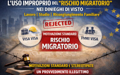 Rischio migratorio: uso improprio come motivazione standard