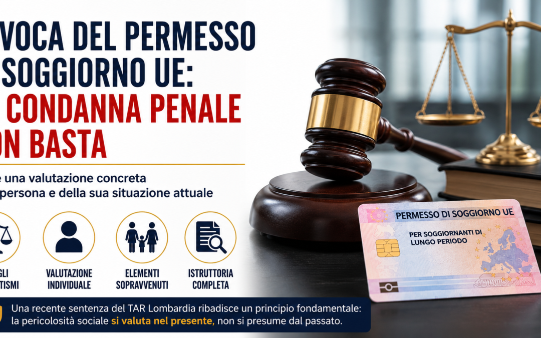 Condanna penale: revoca del permesso di soggiorno UE?
